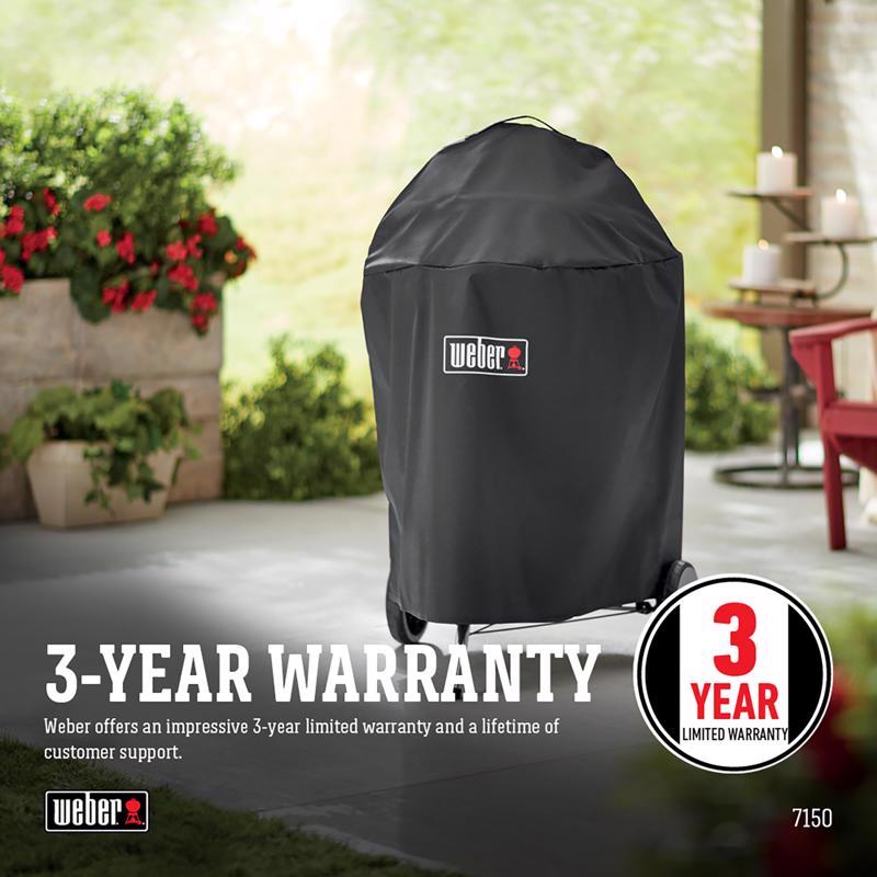 Load image into Gallery viewer, Weber Black Grill Cover For Premium 22 inch Charcoal Grills
