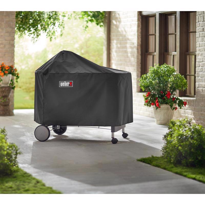 Load image into Gallery viewer, Weber Performer Premium &amp; Deluxe Charcoal Grill Black Grill Cover
