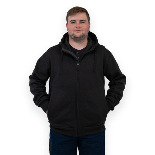 Miller Zip Front Hoodie MT (Black)
