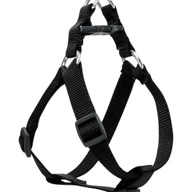 LupinePet Black Solid Nylon Dog Step-In Harness Medium