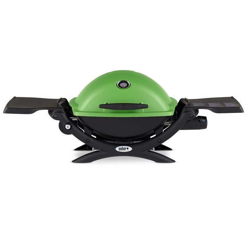 Load image into Gallery viewer, Weber Q1200 1 Burner Liquid Propane Grill Green

