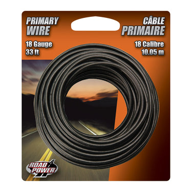 Coleman Cable 33 ft. 18 Ga. Primary Wire Black