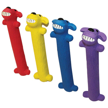 Multipet Loofa For Dog Assorted Latex Dog Toy Small 1 pk