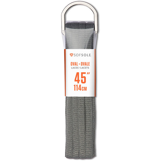 of Sole™ 45" Oval Shoelaces Grey