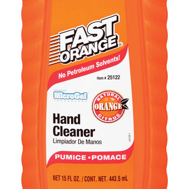 Fast Orange Citrus Scent Pumice Lotion Hand Cleaner 15 oz