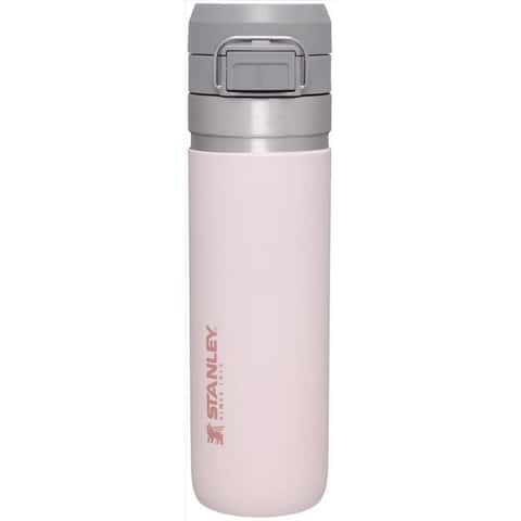 Load image into Gallery viewer, Stanley The Quick Flip 24 Oz BPA Free Double Wall Vacuum Insulation Insulated Bottle - Rose Quartz
