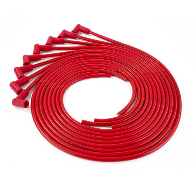 8.5mm Universal Red Ignition Wires with 180° Plug Boots