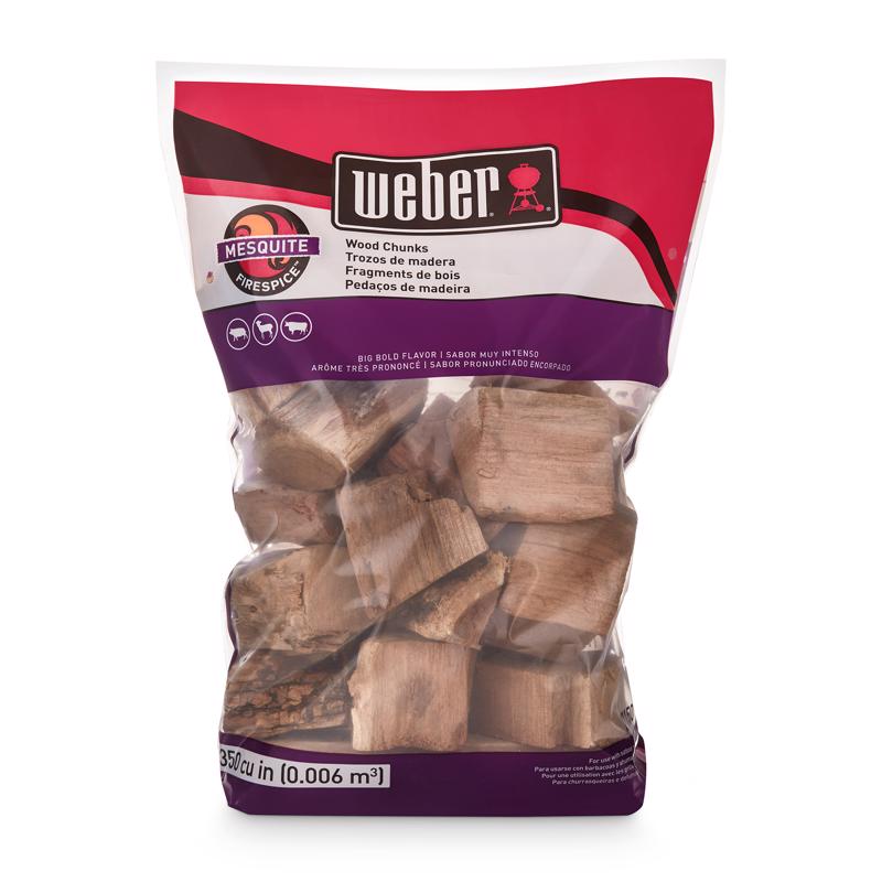 Load image into Gallery viewer, Weber Firespice Mesquite All Natural Mesquite Wood Smoking Chunks 350 cu in
