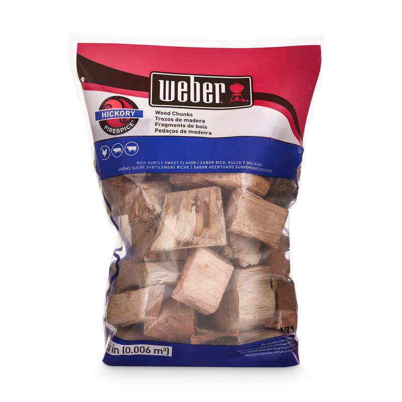 Load image into Gallery viewer, Weber Firespice Hickory All Natural Hickory Wood Smoking Chunks 350
