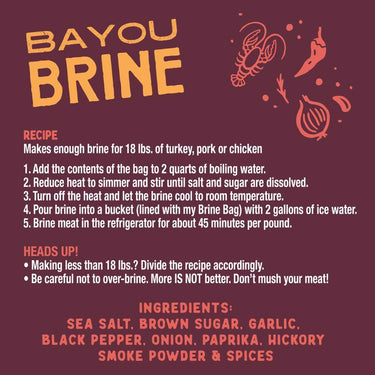 Chef J's BBQ Provisions Bayou Brine Brine Mix 16 oz