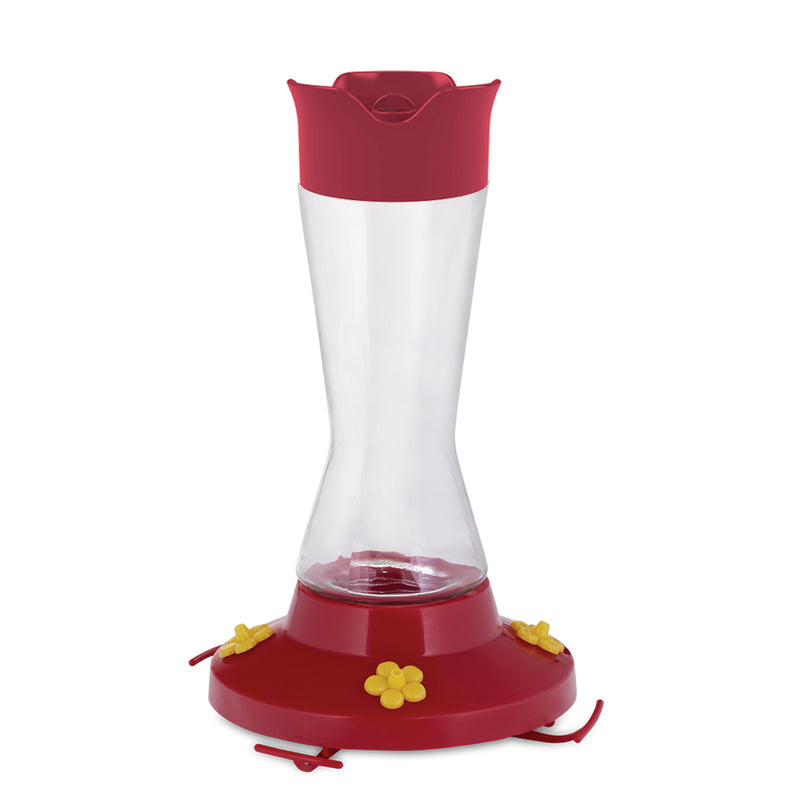 Load image into Gallery viewer, Perky-Pet Hummingbird 16 oz Glass/Plastic Pinch Waist Nectar Feeder 4 ports
