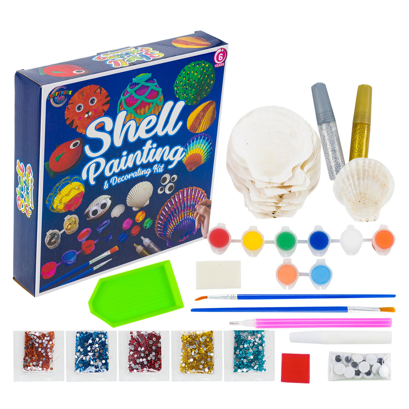 Craftology Kids Shell Painting & Decorating Kit – The General Store Spokane