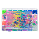 Craftology Kids Loom Band Kit in its clear storage case with packaging sleeve
