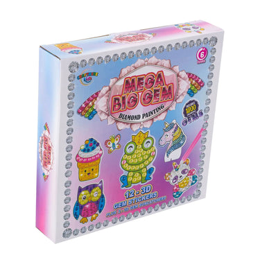 Craftology Kids Mega Big Gem diamond painting kit box shown at an angle