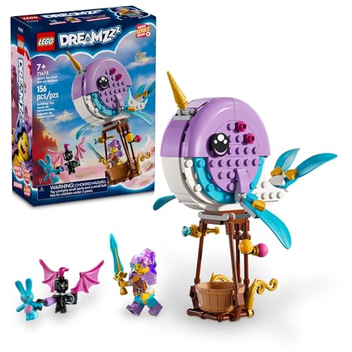 Load image into Gallery viewer, LEGO DREAMZzz Izzie&#39;s Narwhal Hot-Air Balloon Deep-Sea Animal Toy 156pc
