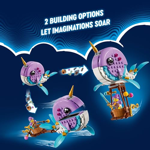 Load image into Gallery viewer, LEGO DREAMZzz Izzie&#39;s Narwhal Hot-Air Balloon Deep-Sea Animal Toy 156pc
