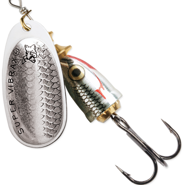 Blue Fox 1/4oz Size 3 Classic Vibrax® Glow (Silver Shiner)