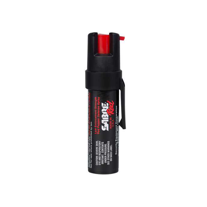 SABRE Pepper Spray w/ Attachment Clip - Black