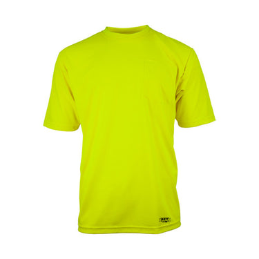 Key Enhanced Visibility UltraSoft Short Sleeve Pocket Tee (Hi-Vis Yellow) Size 3XL