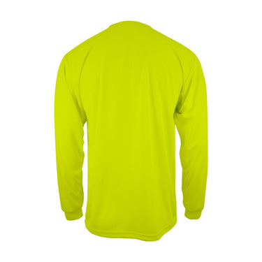 Key Enhanced Visibility UltraSoft Long Sleeve Pocket Tee (Hi-Vis Yellow) Size 3XL