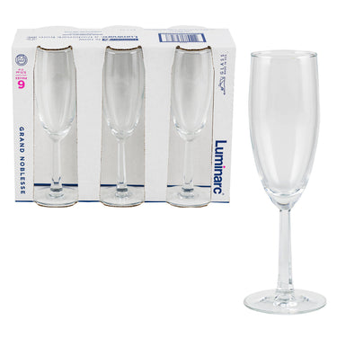 Luminarc 6.75oz Flute Glass Set