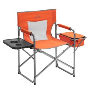 Mountain Summit Gear Cooler Chair, Steel Frame, HD Polyester, Orange