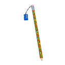 Teenage Mutant Ninja Turtles jumbo pencil with turtle print and a blue sharpener attached