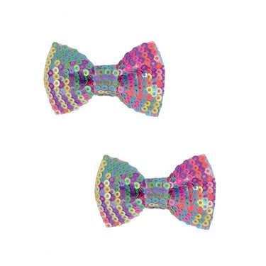 Rainbow Sequins Bows