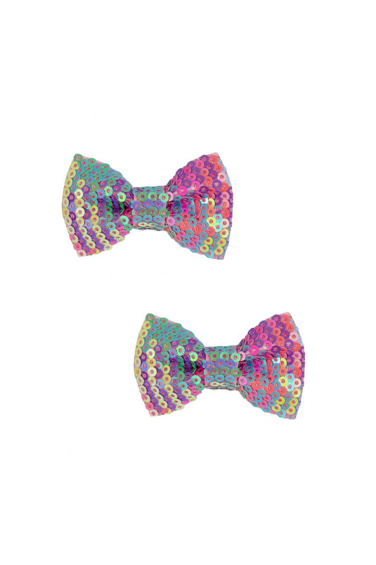 Rainbow Sequins Bows