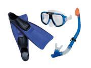 INTEX Reef Rider Youth/Adult Swimming Diving Mask, Snorkel & Fin Set