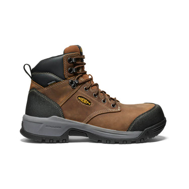 Keen Men's Evanston 6" Waterproof Boot (Carbon Toe) Bison/Black 13D