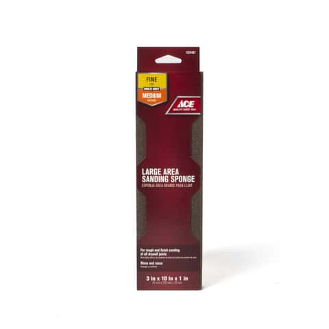 Load image into Gallery viewer, Ace 10 in. L X 3 in. W X 1 in. 80/120 Grit Fine/Medium Extra Large Drywall Sanding Sponge
