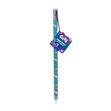 Furby jumbo pencil with a Furby hang tag