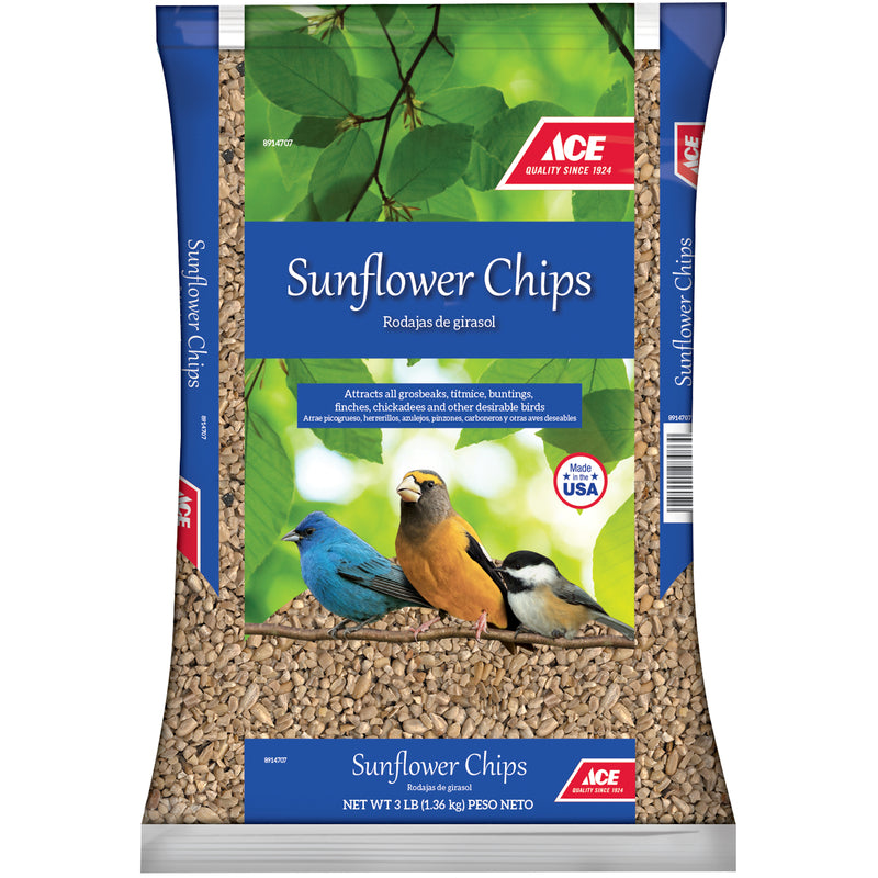 Load image into Gallery viewer, Ace Assorted Species Sunflower Sunflower Chips 3 lb
