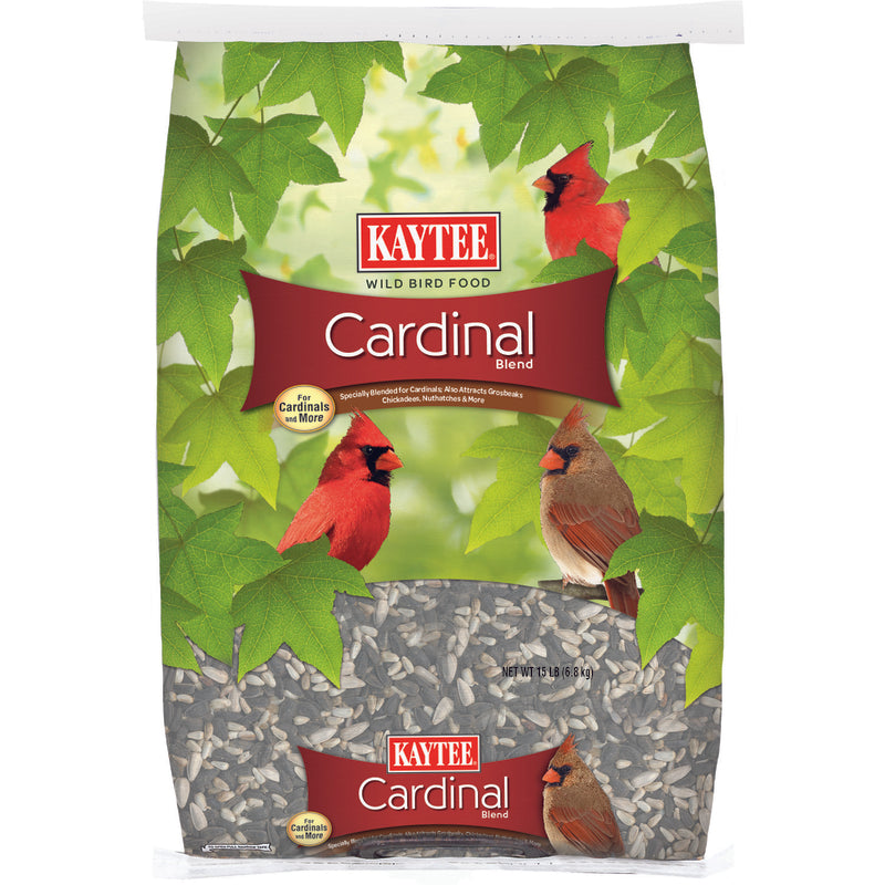 Load image into Gallery viewer, Kaytee Cardinal Black Oil Sunflower Seed Wild Bird Food 15 lb
