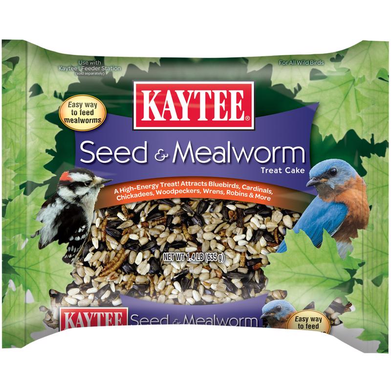 Load image into Gallery viewer, Kaytee Assorted Species Seed and Mealworm Seed Cake 1.4 lb
