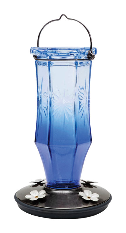 Load image into Gallery viewer, Perky-Pet Hummingbird 16 oz Glass/Metal Nectar Feeder 4 ports
