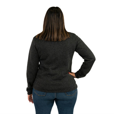 Key Women's Dynasty Quarter Zip Pullover (Grey) Size M