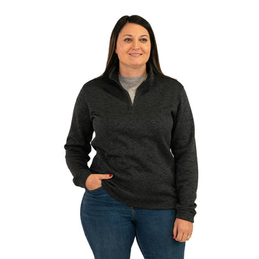 Key Women's Dynasty Quarter Zip Pullover (Grey) Size M