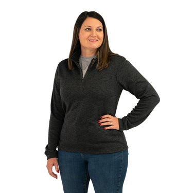 Key Women's Dynasty Quarter Zip Pullover (Grey) Size M