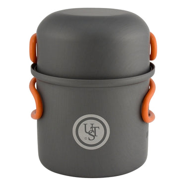 UST Brands Solo Gray/Orange Cookware Set 2 pc