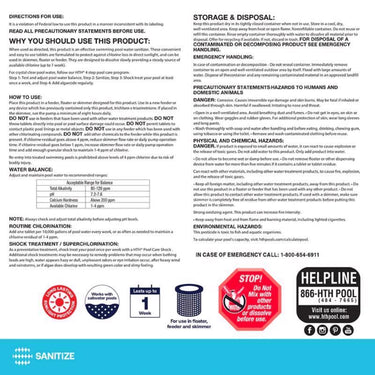 HTH Pool Care 1" Tablet Chlorinating Chemicals 1.5 lb