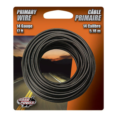 Coleman Cable 17 ft. 14 Ga. Primary Wire Black