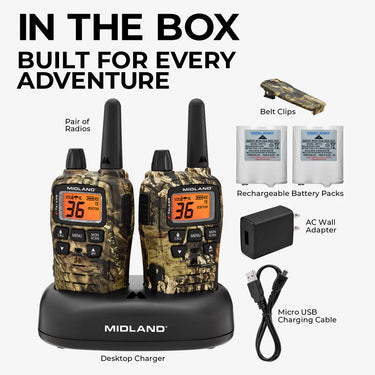 Midland T75 X-Talker® FRS Camo Walkie Talkie 2 Pack