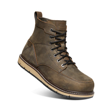 Keen Men's San Jose 6" Waterproof Boot (Aluminum Toe) 10.5EE Cascade Brown/Black