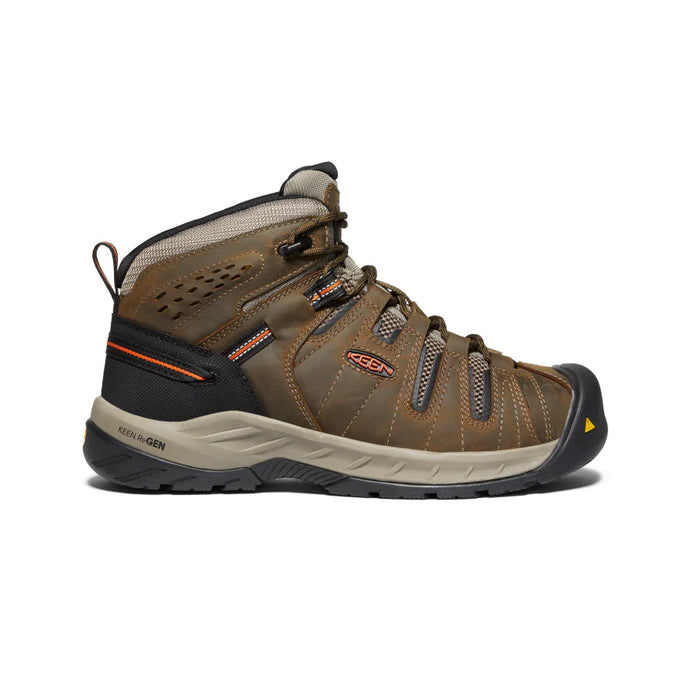 Keen Men's Flint II Boot (Soft Toe) 14D Cascade Brown/Burnt Ochre