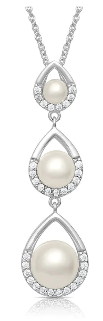 Load image into Gallery viewer, Montana Silversmith Pearl Teardrop Necklace
