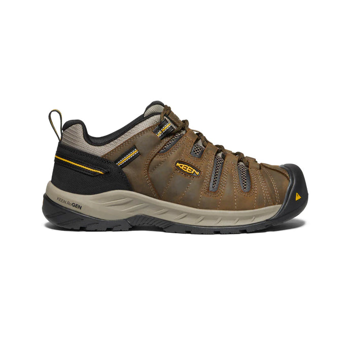 Keen Men's Flint II (Soft Toe) 12EE Cascade Brown/Golden Rod