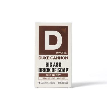 Duke Cannon Old Glory Tobacco Leaf + Leather Scent Bar Soap 10 oz 1 pk