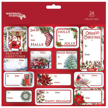 Paper Images Assorted Christmas Peel and Stick Gift Tags